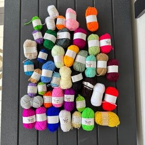 Lot of Mix Yarn 42 Pieces